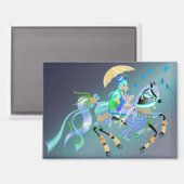 Aimant Promenade Cheval Enchantée (Recto/Verso)