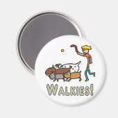 Aimant Promenade de chiens (Recto/Verso)