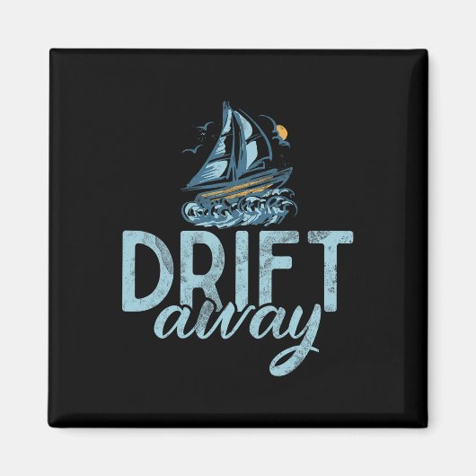 Aimant Promenade en bateau à la dérive (Devant)
