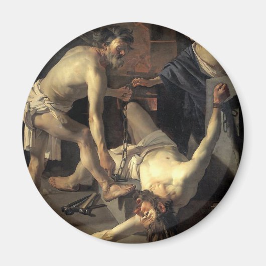 Aimant Prometheus Etre Enchaîné, par Dirck van Baburen (Devant)