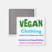 Aimant Promo Vêtements VEGAN (Recto/Verso)