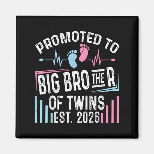 Aimant Promoté À Big Brother Of Twins Est 2026 Baby Sho (Devant)