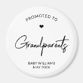 Aimant Promoté à Grand-parents Faire-part de grossesse (Devant)