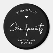 Aimant Promoted to Grandparents Pregnancy Announcement (Devant)