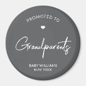 Aimant Promoted to Grandparents Pregnancy Announcement (Devant)