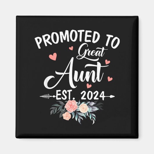 Aimant Promoted To Great Aunt Est 2024 Soon To Be Aunt Fl (Devant)
