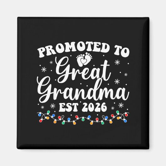 Aimant Promoted To Great Grandma Est 2026 First Time New  (Devant)