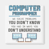 Aimant Promoteur programmeur informaticien cadeau-IXe3i (Devant)