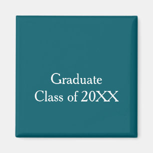 Aimant Promotion 20XX turquoise félicitations nomannée