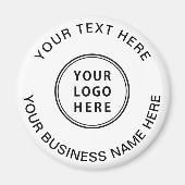 Aimant Promotion du logo d'entreprise (Devant)