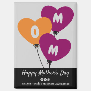 Aimant Promotional Happy Mother's Day Social Connect