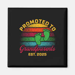 Aimant Promu Aux Grands-Parents 2025 Nouveaux Grands-Pare