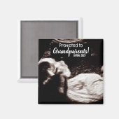 Aimant Promu aux grands-parents Faire-part de naissance b (Recto/Verso)