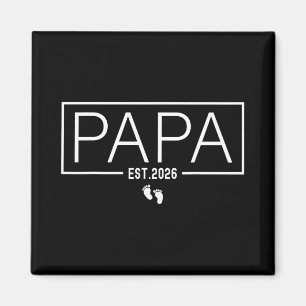 Aimant Promu Papa Est 2026 Nouveau Papa 2026 Bientôt Papa