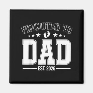 Aimant Promu Papa Prévu 2026 Futur Papa T-shirts pour la