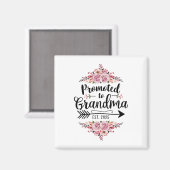 Aimant Promue Grand-mère 2025 Annonce de grossesse (Recto/Verso)