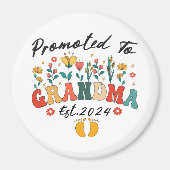 Aimant Promue Grand-mère établie en 2024 Ornement Grands- (Devant)