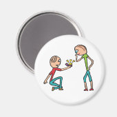 Aimant Proposition de mariage fiançailles (Recto/Verso)