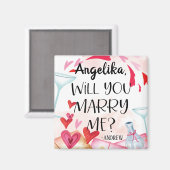 Aimant Proposition de marriage | You Marry Me ? Custom (Recto/Verso)