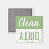 Aimant Propre ou sale | Lave-vaisselle Green Kitchen (Recto/Verso)