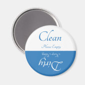 Aimant propre/sale - Bleu pays (Recto/Verso)