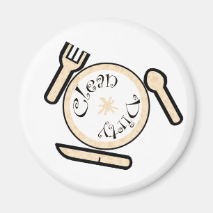 Aimant propre/sale de lave-vaisselle de plats