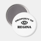 Aimant Propriété de REGINA (Recto/Verso)
