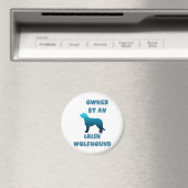 Aimant Propriété d'un Wolfhound irlandais (In Situ (Lave-vaisselle))