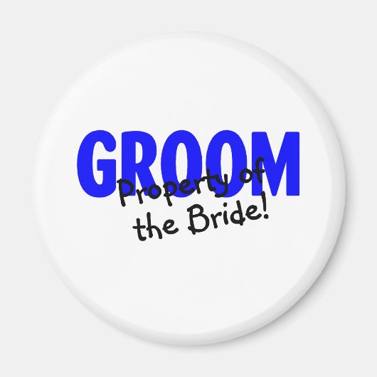 Aimant Propriété Groom De La Mariée (Devant)