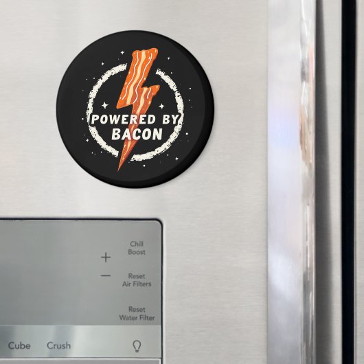 Aimant Propulsé par Bacon Funny Retro Fodie esthétique (In situ (réfrigérateur))