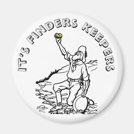 Aimant Prospecteur Or de l'Antiquité (Devant)