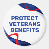 Aimant Protect Veterans Benefits Political (Devant)