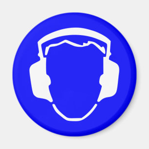 Aimant Protection auditive bleue de sécurité