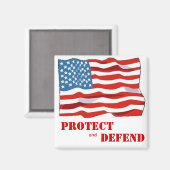 Aimant Protéger et défendre (Recto/Verso)