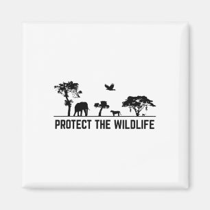 Aimant Protéger la faune Safari Conservation des animaux