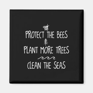 Aimant Protéger Les Abeilles Plante Plus D'Arbres Nettoye