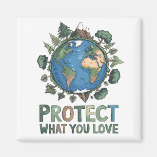 Aimant Protégez ce que vous aimez" Conception De l'enviro