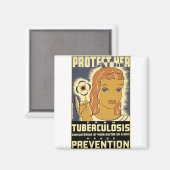 Aimant Protégez-La De La Tuberculose (Recto/Verso)