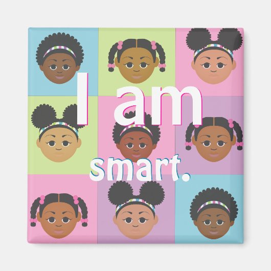 Aimant #Proud2BNaturalMe #IAm Affirmation positive (Devant)