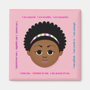 Aimant #Proud2BNaturalMe #IAm Affirmation Positive Afro