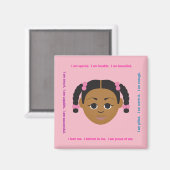 Aimant #Proud2BNaturalMe #LockerAffirmations (Recto/Verso)