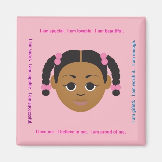 Aimant #Proud2BNaturalMe #LockerAffirmations (Devant)