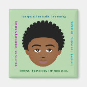 Aimant #Proud2BNaturalMe #LockerAffirmations (Devant)