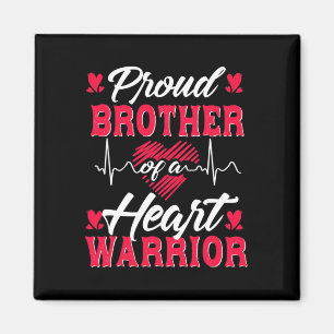 Aimant Proud Brother Of A Heart Warrior Chd Aware