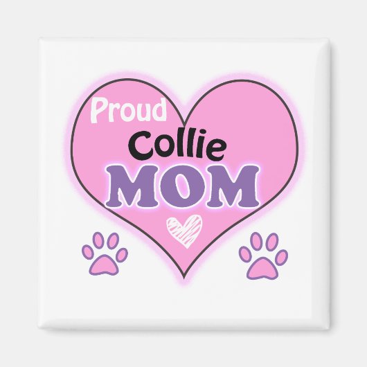 Aimant Proud Collie maman (Devant)