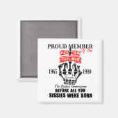 Aimant Proud Member Of The 1965-1980 Generation X Bad Gen (Recto/Verso)