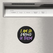 Aimant Proud Parent of Nonbinary Child Mom or Dad (In Situ (Lave-vaisselle))