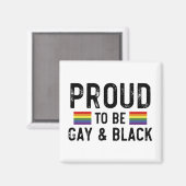 Aimant Proud To Be Gay And Black (Recto/Verso)