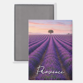 Aimant Provence France Lavender Champs (Recto/Verso)