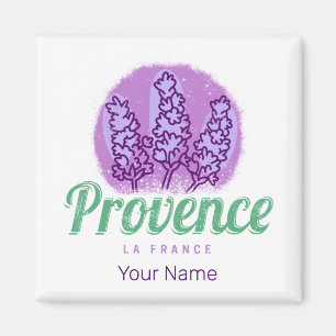 Aimant Provence Rétro Lavande Côte d'Azur France